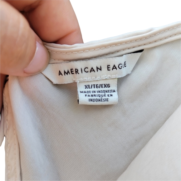 American Eagle Sphaghetti Strap Cowl Neck Babydoll top Size XL - Picture 5 of 9